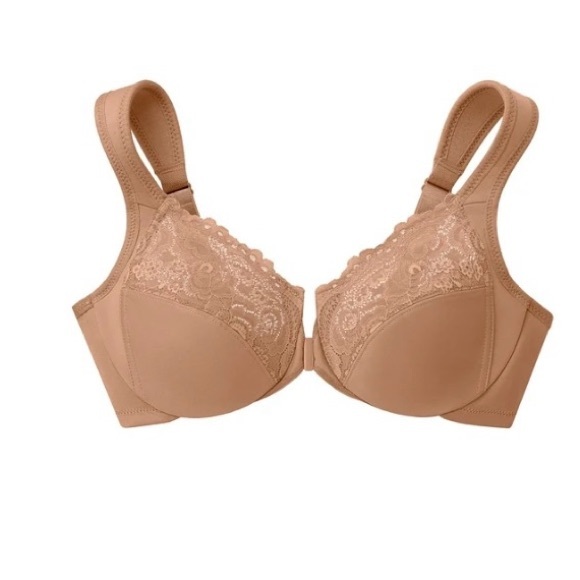 NWOT Glamorise Women's Wonderwire Front-closure Bra Underwire #1245, 36F - Picture 5 of 14